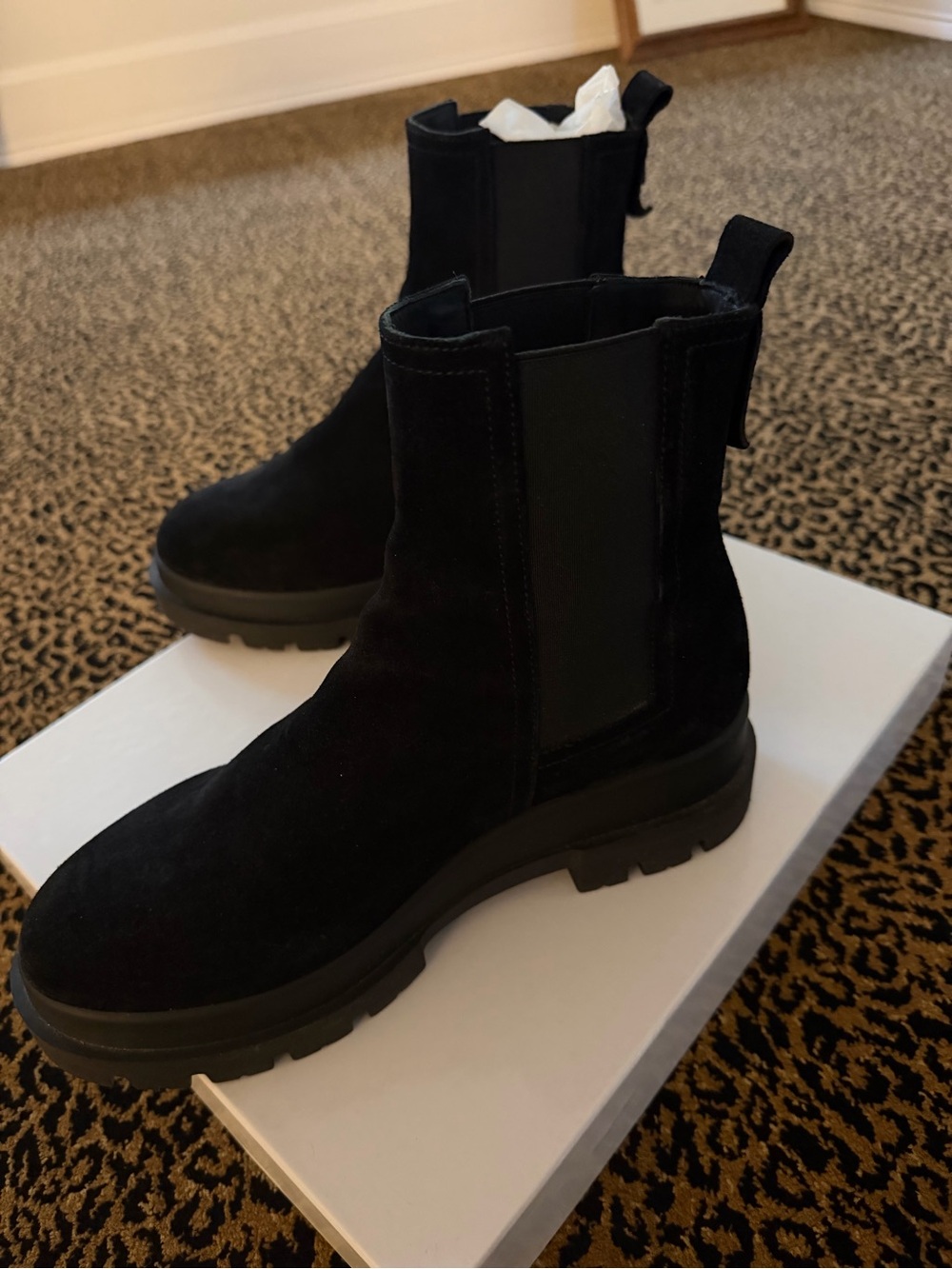 Brand new La Canadienne Briar - black suede boots, size 8.5. - Picture 3 of 7